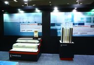 Lewatit‬® and Lewabrane‬® product displays at the LANXESS booth in Water Today Expo 2015